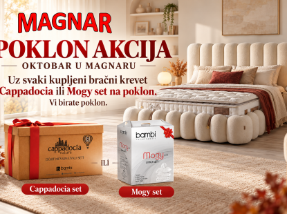 Oktobarska poklon akcija: uz svaki bračni krevet birate svoj poklon!
